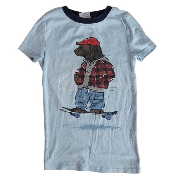 2/$15 Saint Eve Kids Skater 3 PC PJ Set Blue Size 8 Pants 2 Short Sleeve Shirts - Picture 2 of 11